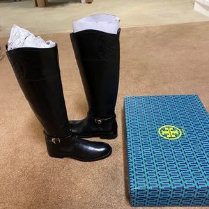 Tory Burch black Marlene Riding boots 9.5 NEW